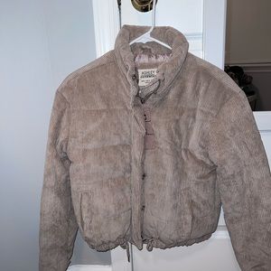 Corduroy puffer jacket